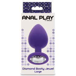 ANAL PLAY TOYJOY Plug Bijou Diamond Booty L 9 x 4cm Violet